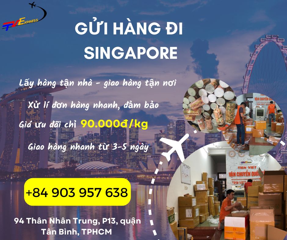 Gửi hàng đi Singapore